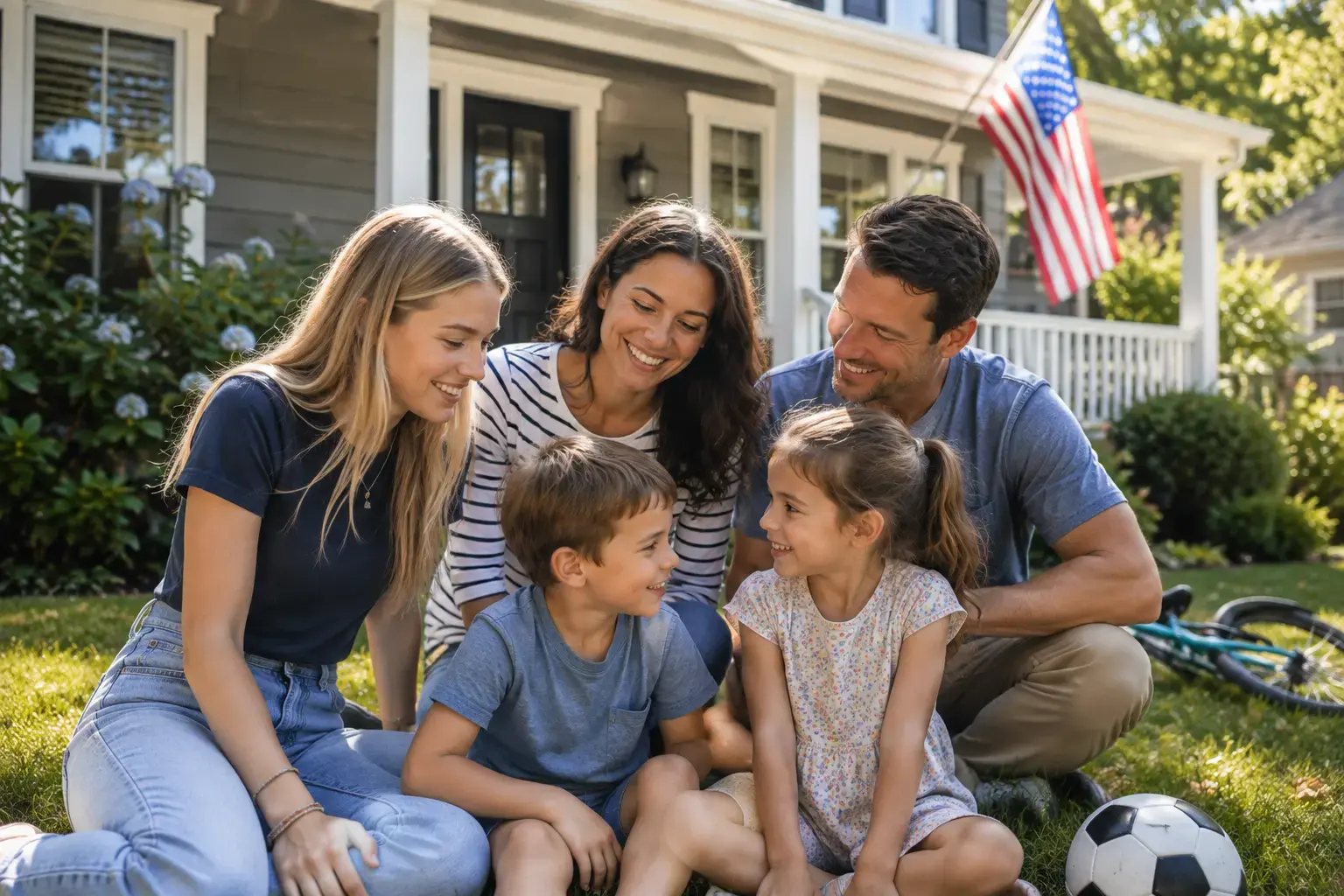 A family with an au pair in USA