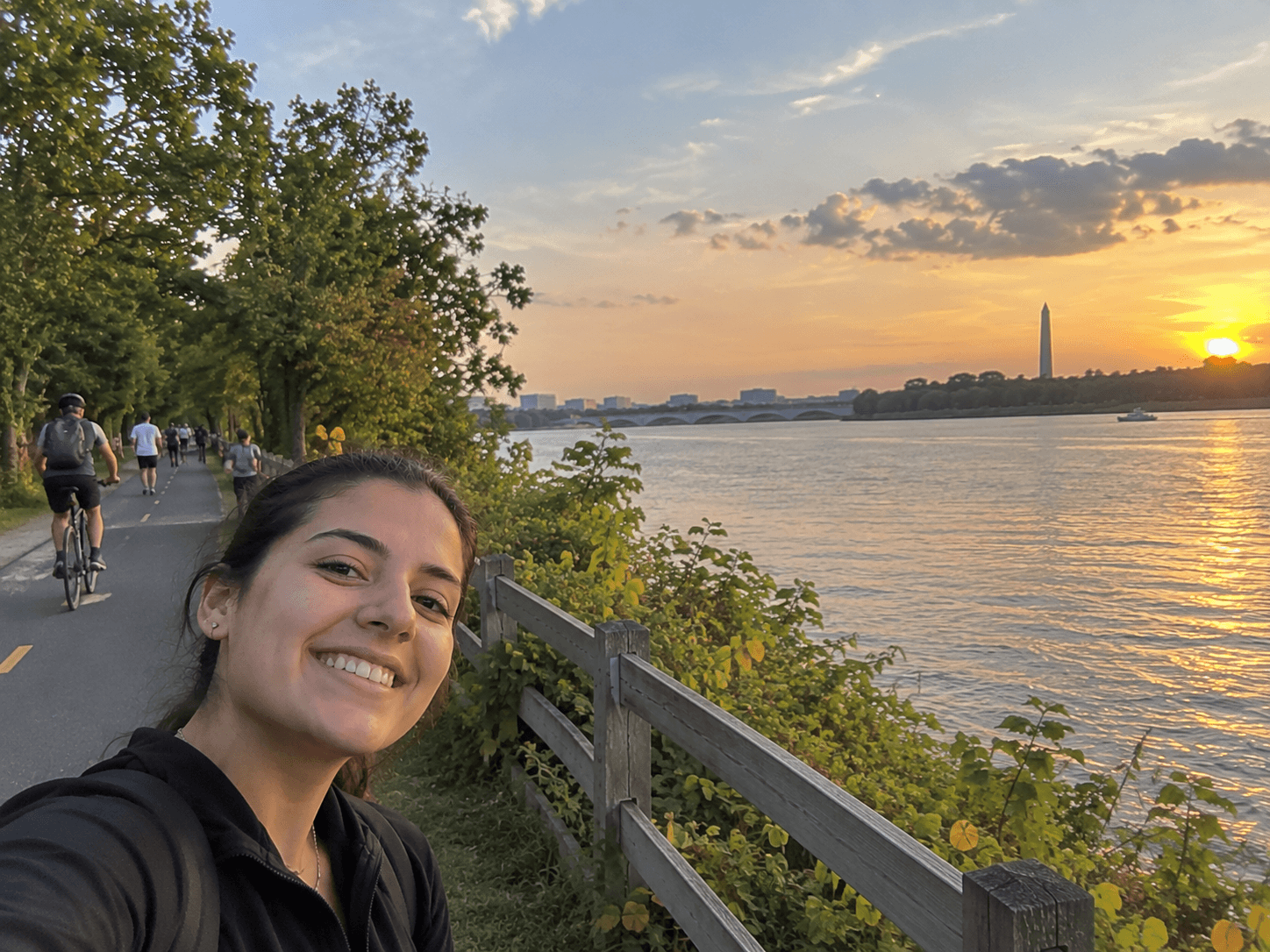 Selfie at Mount Vernon Trail