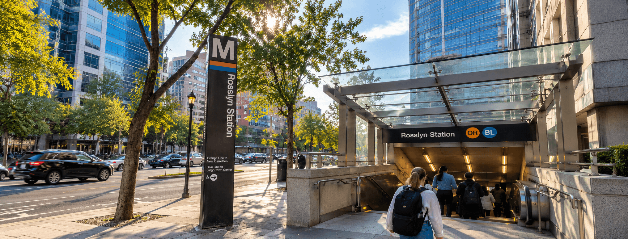 Rosslyn Station in the Afternoon Sun