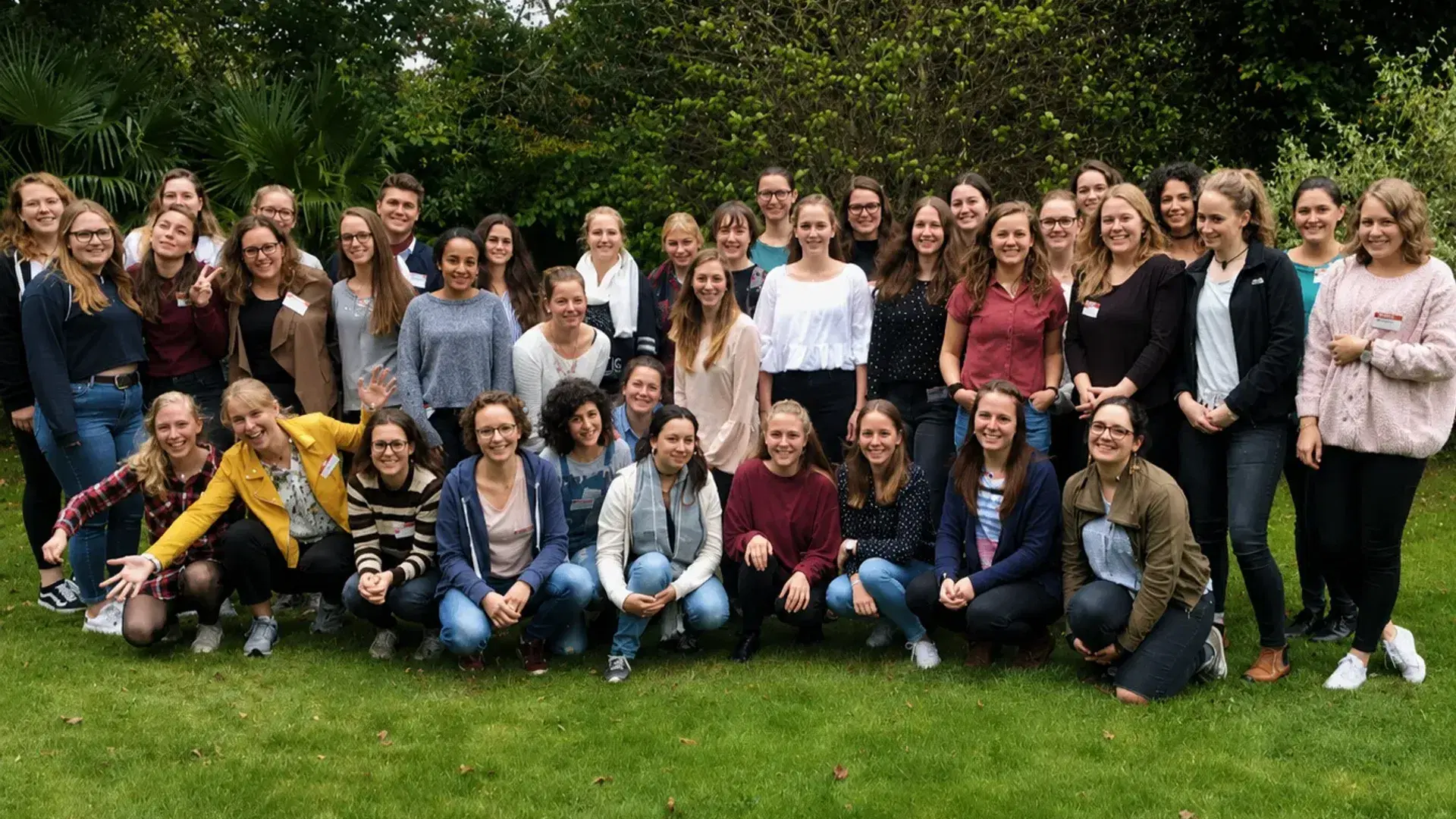 Photo of au pairs at a training day